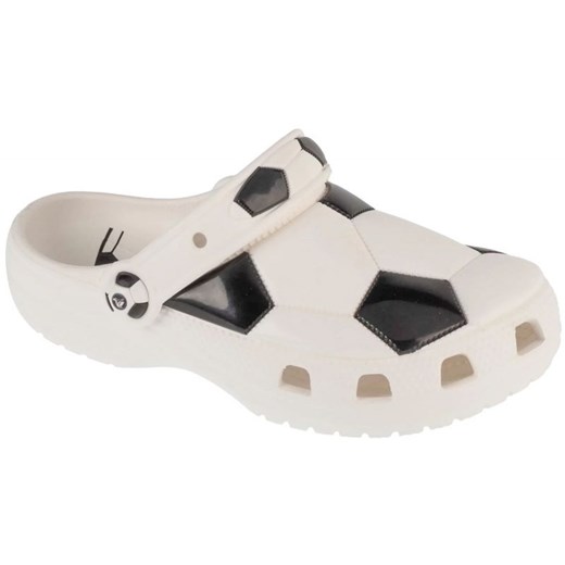 Klapki Crocs Classic Soccer Ball Clog  210157-103 białe ze sklepu ButyModne.pl w kategorii Klapki dziecięce - zdjęcie 179672088