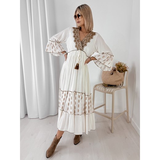 sukienka nathalie ecru one size ONE SIZE UBRA