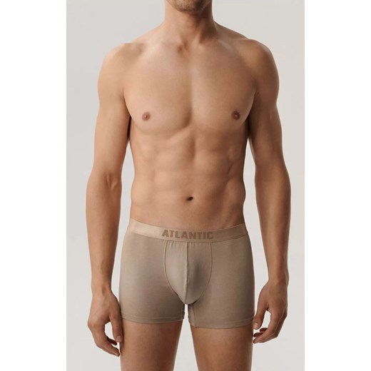 Atlantic 2-pack bokserki męskie 2BMH-012-BEŻOWY, Kolor beżowy, Rozmiar S, ATLANTIC ze sklepu Intymna w kategorii Majtki męskie - zdjęcie 179673065