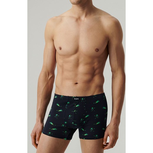 Atlantic 2-pack bokserki męskie 2MHH-006-GRA/NIEC, Kolor niebiesko-granatowy, Rozmiar XL, ATLANTIC ze sklepu Intymna w kategorii Majtki męskie - zdjęcie 179673099