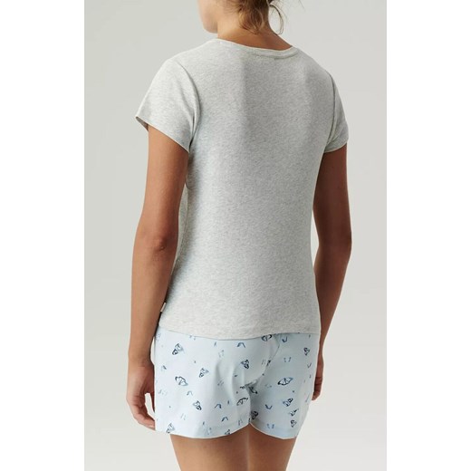 Piżama damska NLP-490/02-SZMJ_NIEJ, Kolor szaro-niebieski, Rozmiar S, ATLANTIC ze sklepu Intymna w kategorii Piżamy damskie - zdjęcie 179673179