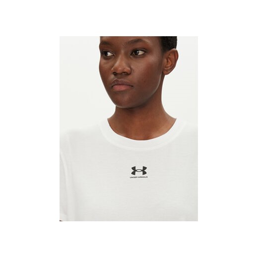 Under Armour Koszulka techniczna Rival Core 1383648 Biały Regular Fit Under Armour XS MODIVO