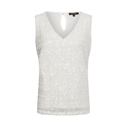 More & More Damski top z cekinami Kobiety Bawełna écru jednolity - id: 766402-0001-00400 - marki More & More - 179674867 More & More Damski top z cekinami Kobiety Bawełna écru jednolity ze sklepu vangraaf w kategorii Bluzki damskie - zdjęcie 179674867