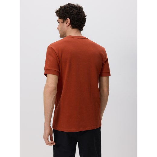 Reserved - Bawełniany t-shirt regular - miedziany Reserved L Reserved