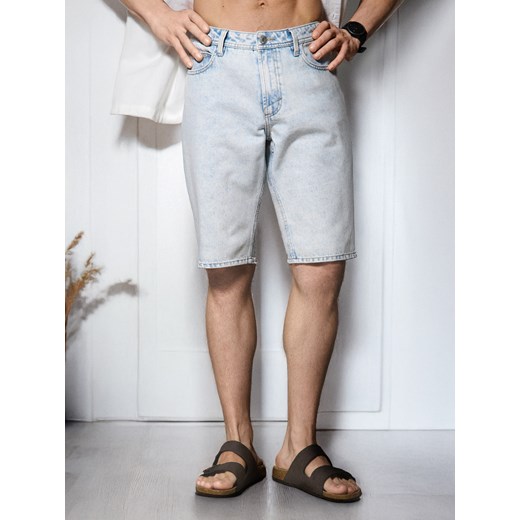 Sinsay - Szorty jeansowe regular - niebieski Sinsay 34 Sinsay