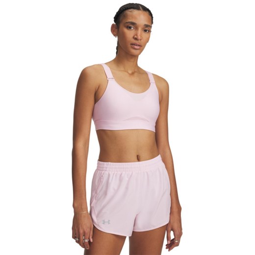 Biustonosz treningowy Under Armour UA Infinity High 2.0 Bra - różowy ze sklepu Sportstylestory.com w kategorii Biustonosze - zdjęcie 179680859