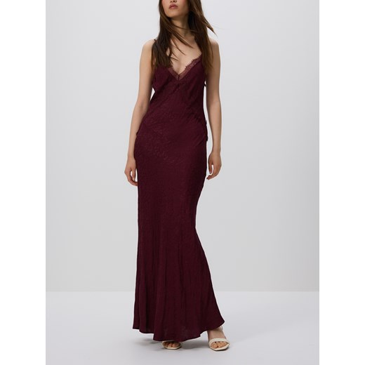 Reserved - Sukienka maxi - bordowy Reserved XL Reserved