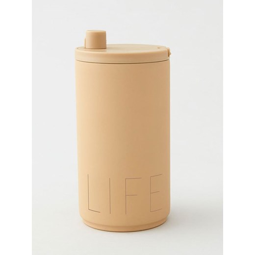 Design Letters Kubek termiczny &quot;Life&quot; w kolorze beżowym - 350 ml ze sklepu Limango Polska w kategorii Kubki termiczne - zdjęcie 179681869
