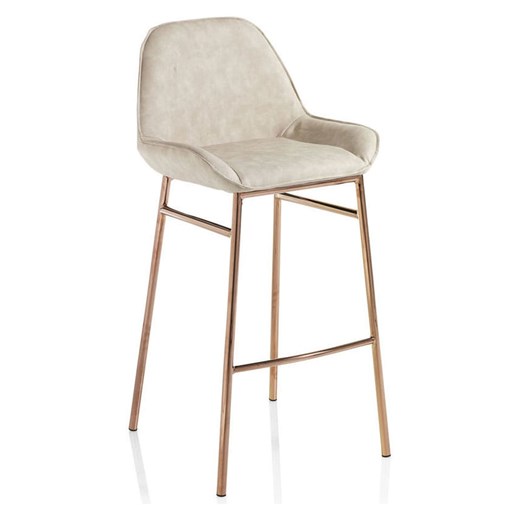 TFT Home Hocker &quot;Montgomery&quot; w kolorze beżowym - 49,5 x 105 x 41 cm ze sklepu Limango Polska w kategorii Pufy i siedziska - zdjęcie 179682086