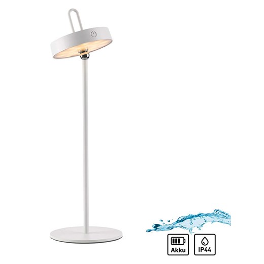 Just Light Lampa stołowa LED &quot;Amag&quot; w kolorze białym - wys. 47,2 x Ø 15 cm ze sklepu Limango Polska w kategorii Lampy stołowe - zdjęcie 179682169