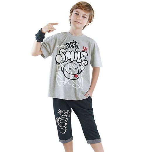 Denokids 2-częściowy zestaw w kolorze szaro-czarnym ze sklepu Limango Polska w kategorii T-shirty chłopięce - zdjęcie 179682248