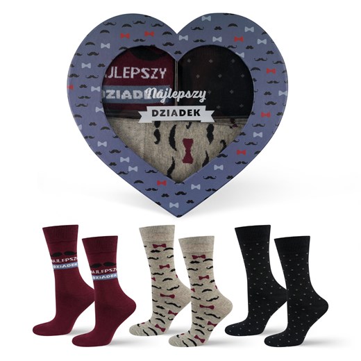 Skarpetki Najlepszy Dziadek 3-pak ze sklepu Sklep SOXO w kategorii Skarpetki męskie - zdjęcie 179682759