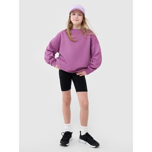 Dziewczęce kolarki treningowe 4F 4FFJWSS25TSTIF014 - czarne ze sklepu Sportstylestory.com w kategorii Spodenki dziewczęce - zdjęcie 179684859