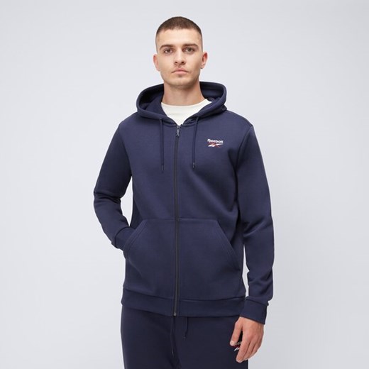 reebok bluza rozpinana z kapturem identity sl fleece fz 100202861 ze sklepu 50style.pl w kategorii Bluzy męskie - zdjęcie 179688198