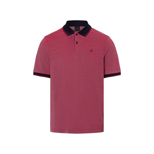 Bugatti Męska koszulka polo Mężczyźni Bawełna czerwony jednolity ze sklepu vangraaf w kategorii T-shirty męskie - zdjęcie 179688636