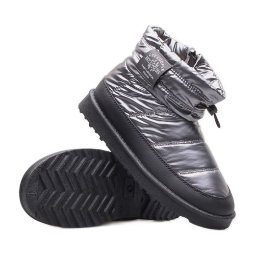 Buty Lee Cooper W LCJ-23-44-1966L srebrny ze sklepu ButyModne.pl w kategorii Śniegowce damskie - zdjęcie 179691468