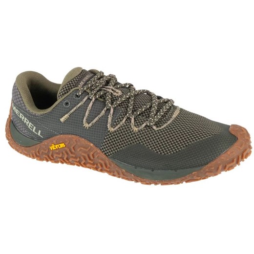 Buty do biegania Merrell Trail Glove 7 J067655 zielone ze sklepu ButyModne.pl w kategorii Buty sportowe męskie - zdjęcie 179691539