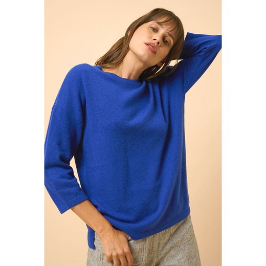 Just Cashmere Kaszmirowy sweter &quot;Clatt&quot; w kolorze niebieskim Just Cashmere S okazja Limango Polska