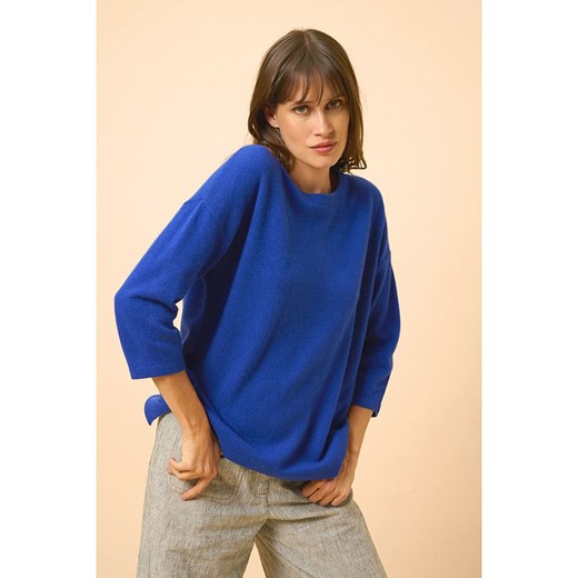 Just Cashmere Kaszmirowy sweter &quot;Clatt&quot; w kolorze niebieskim Just Cashmere S promocja Limango Polska