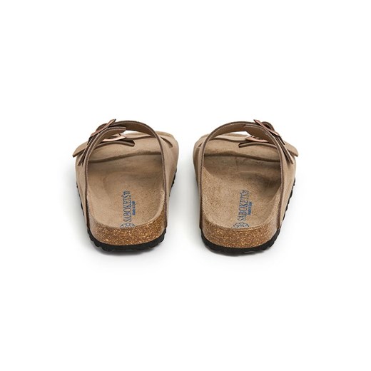 Klapki damskie Sabokets na płaskiej podeszwie bez zapięcia brązowe 