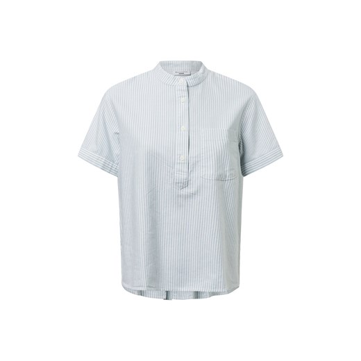 Marc O'Polo Denim Bluzka damska z krótkim rękawem Kobiety Bawełna jasnoniebieski w paski ze sklepu vangraaf w kategorii Bluzki damskie - zdjęcie 179695409