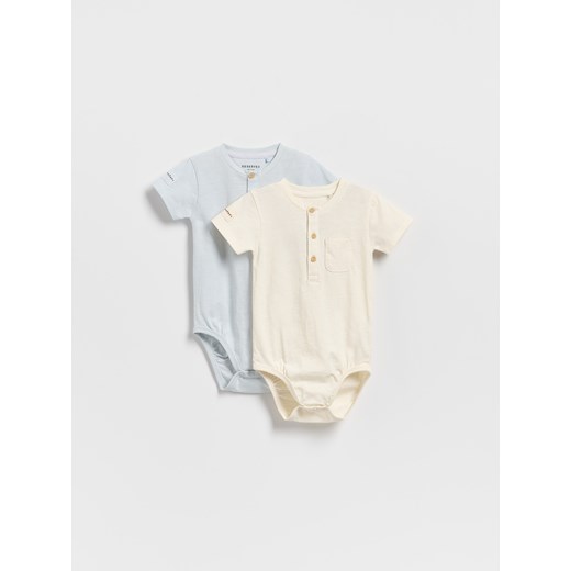 Reserved - Bawełniane body 2 pack - złamana biel Reserved 92 (1 Reserved