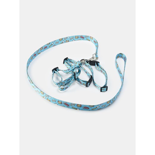 Sinsay - Smycz, obroża i szelki dla psa - błękitny Sinsay One Size Sinsay