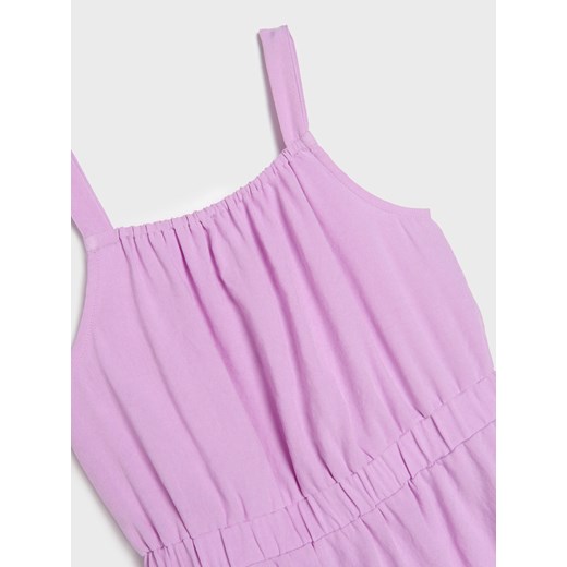 Sinsay - Sukienka na ramiączakch z gumką w talii - fioletowy Sinsay 104 Sinsay