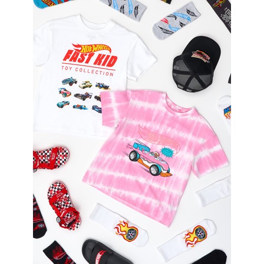 Sinsay - Koszulka tie-dye Hot Wheels - wielobarwny Sinsay 116 Sinsay