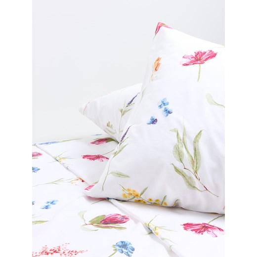 Sinsay - Komplet bawełnianej pościeli w kwiaty - wielobarwny Sinsay One Size Sinsay