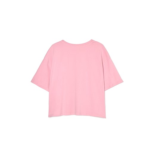 Cropp - Różowa dwuczęściowa piżama basic - różowy Cropp L Cropp