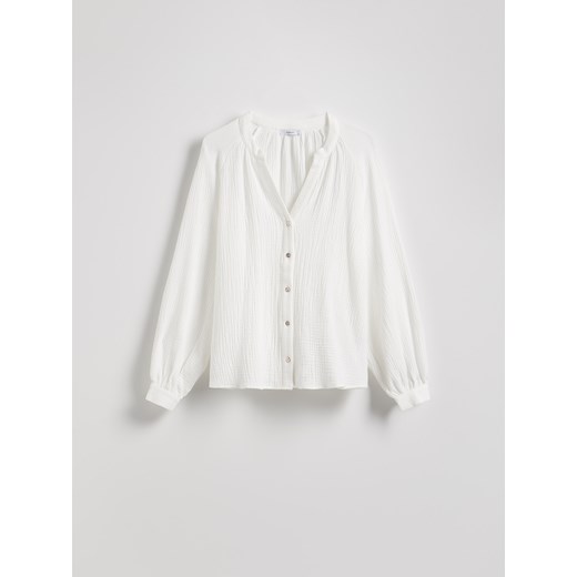 Reserved - Muślinowa bluzka - biały Reserved XS Reserved