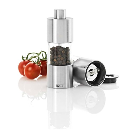 AdHoc Młynek &quot;Classic&quot; w kolorze srebrnym do pieprzu - wys. 13 x Ø 4,5 Adhoc onesize wyprzedaż Limango Polska