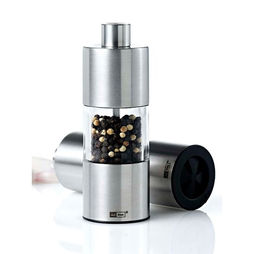 AdHoc Młynek &quot;Classic&quot; w kolorze srebrnym do pieprzu - wys. 13 x Ø 4,5 Adhoc onesize okazyjna cena Limango Polska