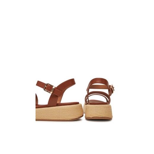 Espadryle damskie Tommy Hilfiger na koturnie casual z tkaniny 