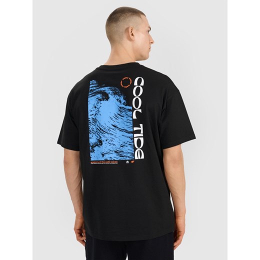 Męski t-shirt oversize z nadrukiem 4F 4FWSS25TTSHM1985 - czarny ze sklepu Sportstylestory.com w kategorii T-shirty męskie - zdjęcie 179708339