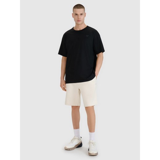 Męski t-shirt oversize 4F 4FRSS25TTSHM2686 - czarny ze sklepu Sportstylestory.com w kategorii T-shirty męskie - zdjęcie 179708439