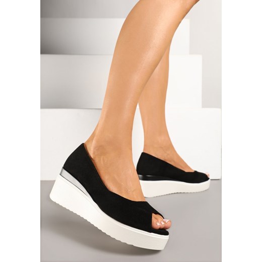 Czarne czółenka Renee bez zapięcia 