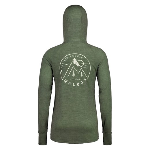 T-shirt męski Maloja z elastanu z długim rękawem