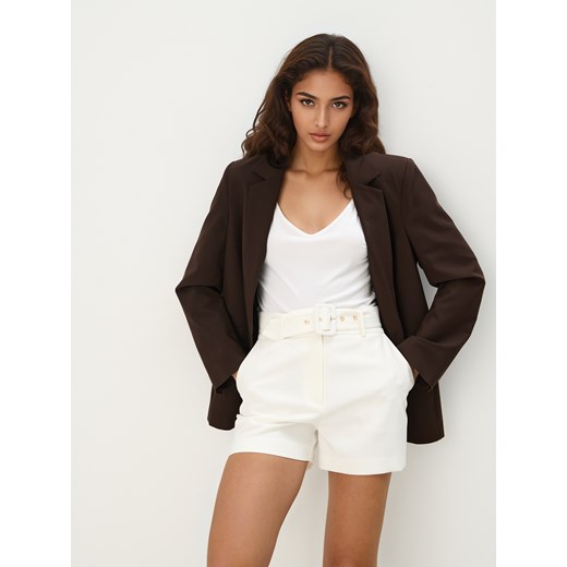 Mohito - Eleganckie szorty - kremowy Mohito 42 Mohito