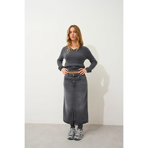 AUTHENTIC CASHMERE Kaszmirowy sweter "Grasmoor" w kolorze szarym XXL wyprzedaż Limango Polska