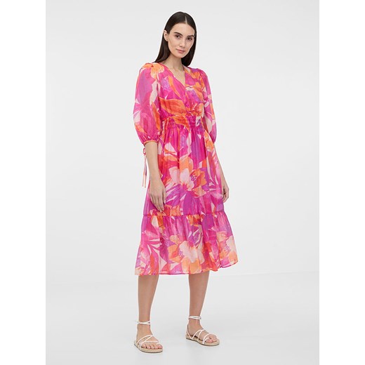 orsay Sukienka w kolorze różowo-pomarańczowym 36 okazja Limango Polska