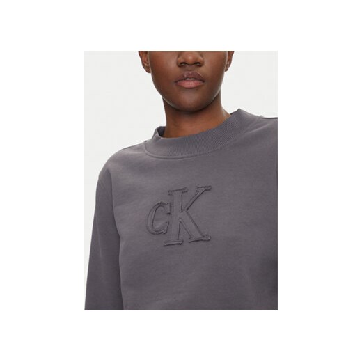 Calvin Klein Jeans Bluza J20J225363 Szary Regular Fit L MODIVO