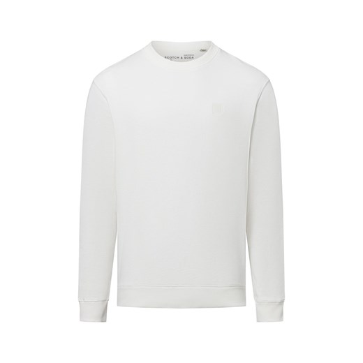 Scotch & Soda Bluza męska Mężczyźni Bawełna écru jednolity ze sklepu vangraaf w kategorii Bluzy męskie - zdjęcie 179721199