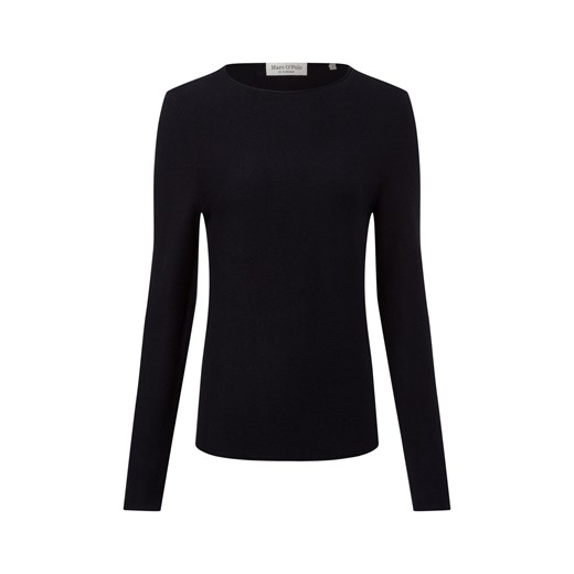 Marc O'Polo Sweter damski Kobiety Bawełna granatowy jednolity ze sklepu vangraaf w kategorii Swetry damskie - zdjęcie 179721209