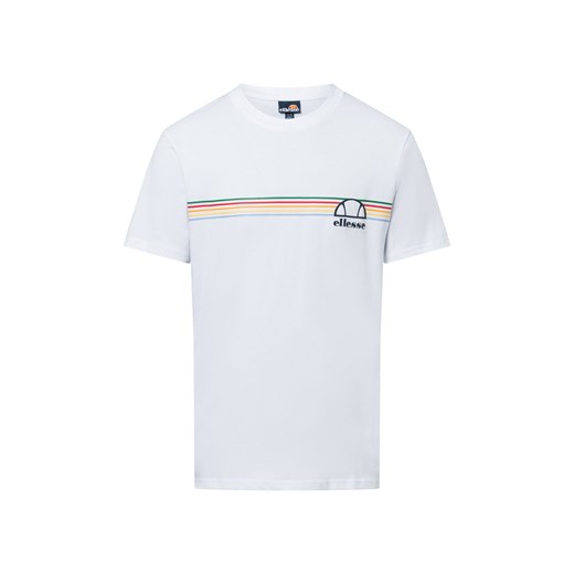 ellesse Koszulka męska - Lental Tee Mężczyźni Bawełna biały jednolity ze sklepu vangraaf w kategorii T-shirty męskie - zdjęcie 179721239