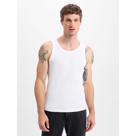 Drykorn Męski podkoszulek - Nathan Mężczyźni Bawełna biały jednolity ze sklepu vangraaf w kategorii T-shirty męskie - zdjęcie 179721277