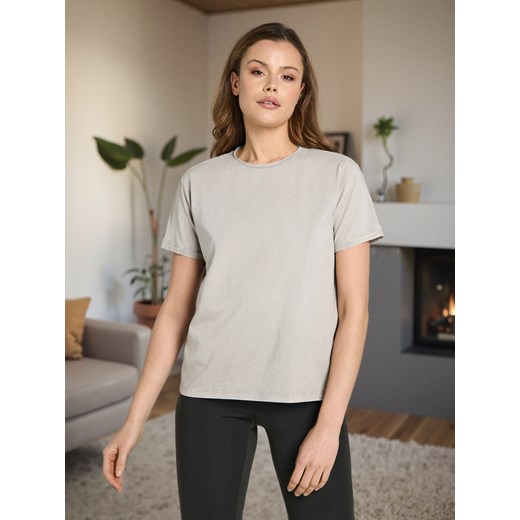 Bluzka damska Sinsay casual z okrągłym dekoltem 