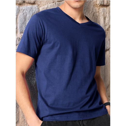Sinsay - Koszulka - niebieski ze sklepu Sinsay w kategorii T-shirty męskie - zdjęcie 179724606