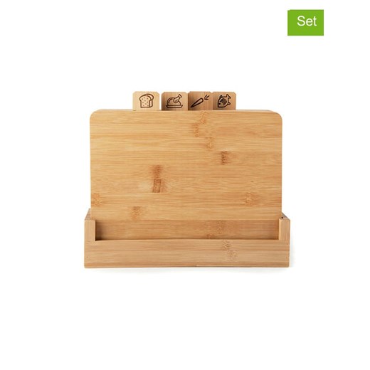 Trendy Kitchen by EXCÉLSA 5-częściowy zestaw w kolorze jasnobrązowym do krojenia ze sklepu Limango Polska w kategorii Deski - zdjęcie 179727628